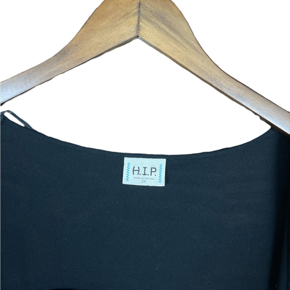 H.I.P | Basic Open Cardigan Layering Black Rounded Hemline - Picture 6 of 6